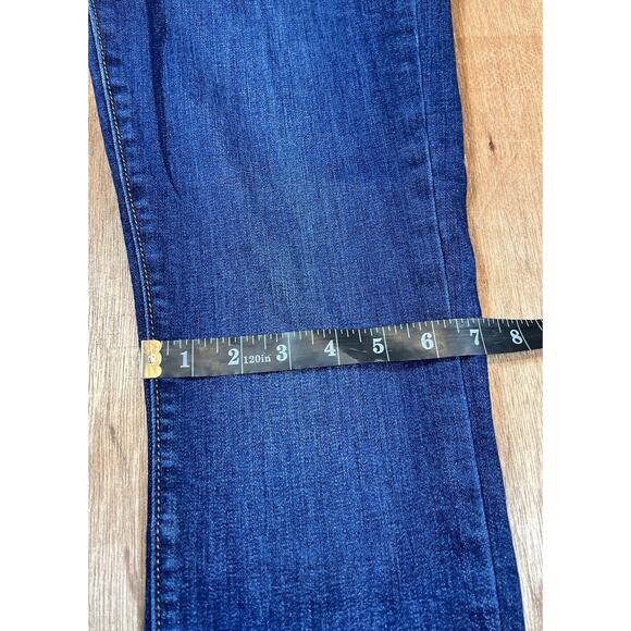 Loft Womens Jeans 30/10 Dark Wash Modern Skinny Raw Hem Denim minimal boho - Picture 9 of 11